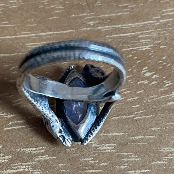 rainbow moonstone medusa devotion ring sz 4.75 - Picture 8 of 9